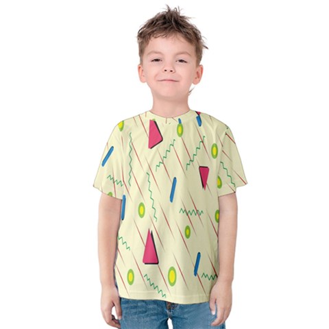 Background  With Lines Triangles Kids  Cotton Tee by Mariart