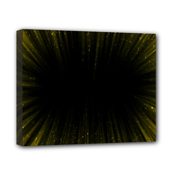 Colorful Light Ray Border Animation Loop Yellow Canvas 10  x 8 