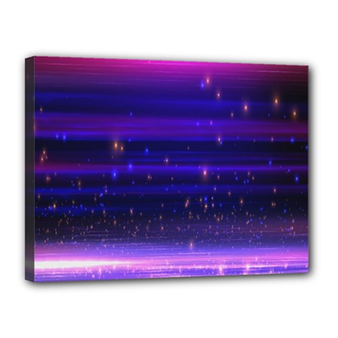 Massive Flare Lines Horizon Glow Particles Animation Background Space Canvas 16  X 12  by Mariart