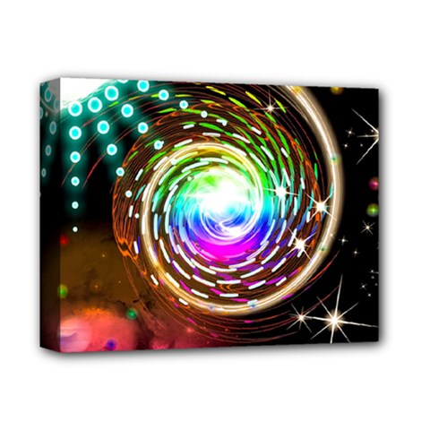 Space Star Planet Light Galaxy Moon Deluxe Canvas 14  X 11  by Mariart