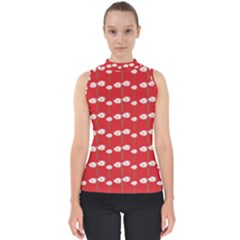 Sunflower Red Star Beauty Flower Floral Shell Top by Mariart