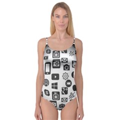 Icon Ball Logo Google Networking Camisole Leotard  by Nexatart