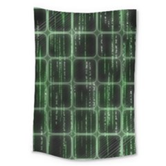 Matrix Earth Global International Large Tapestry by Nexatart