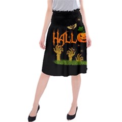 Halloween Midi Beach Skirt by Valentinaart