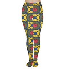 African Textiles Patterns Women s Tights by Mariart