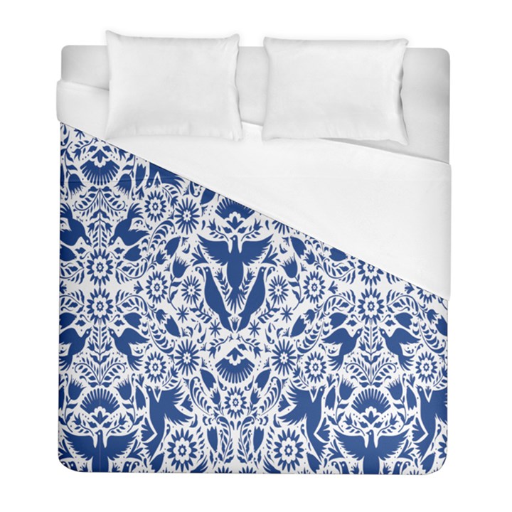 Birds Fish Flowers Floral Star Blue White Sexy Animals Beauty Duvet Cover (Full/ Double Size)