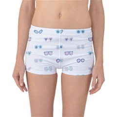 Cute Sexy Funny Sunglasses Kids Pink Blue Boyleg Bikini Bottoms by Mariart