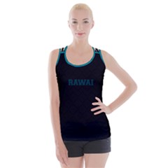 Rawai Teal & Black Criss Cross Back Tank Top  by RawaiGear