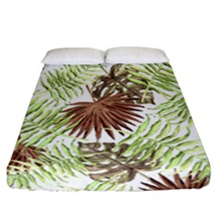 Tropical Pattern Fitted Sheet (california King Size) by ValentinaDesign