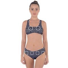 Oriental Pattern Criss Cross Bikini Set by ValentinaDesign