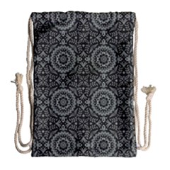 Oriental Pattern Drawstring Bag (large) by ValentinaDesign