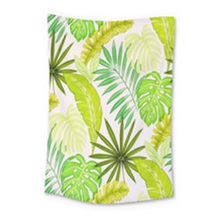 Amazon Forest Natural Green Yellow Leaf Small Tapestry