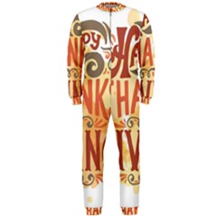 Happy Thanksgiving Sign Onepiece Jumpsuit (men)  by Mariart