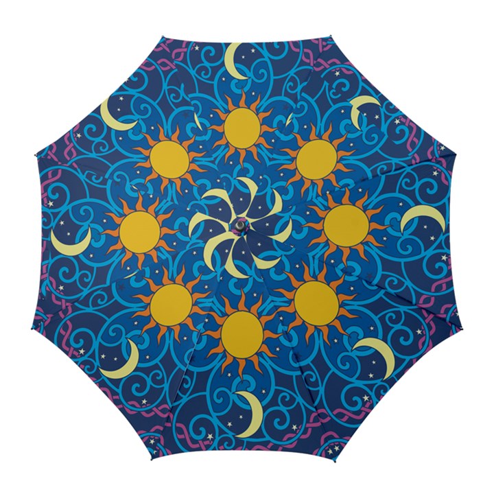 Sun Moon Star Space Vector Clipart Golf Umbrellas