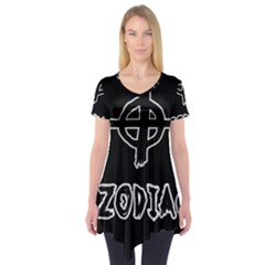 Zodiac Killer  Short Sleeve Tunic  by Valentinaart