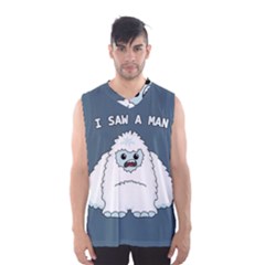 Yeti - I Saw A Man Men s Basketball Tank Top by Valentinaart