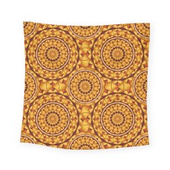 Golden Mandalas Pattern Square Tapestry (small) by linceazul