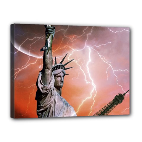 Statue Of Liberty New York Canvas 16  X 12  by Nexatart