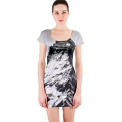 Matterhorn Switzerland Mountain Short Sleeve Bodycon Dress by Nexatart