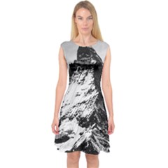 Matterhorn Switzerland Mountain Capsleeve Midi Dress by Nexatart