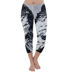 Matterhorn Switzerland Mountain Capri Winter Leggings 