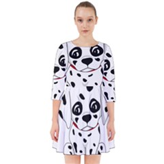 Cute Dalmatian Puppy  Smock Dress by Valentinaart
