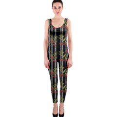 Bamboo Pattern Onepiece Catsuit by ValentinaDesign