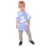 Clouds Sky Air Balloons Heart Blue Kids Raglan Tee