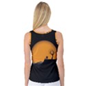 Couple Dog View Clouds Tree Cliff Women s Basketball Tank Top View2