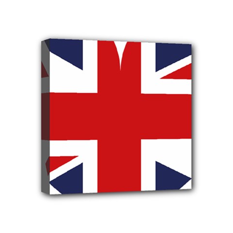 Uk Flag United Kingdom Mini Canvas 4  X 4  by Nexatart