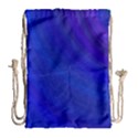 Blue Background Abstract Blue Drawstring Bag (Large) View1