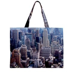 Manhattan New York City Zipper Mini Tote Bag by Nexatart