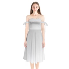 White Background Abstract Light Shoulder Tie Bardot Midi Dress by Nexatart