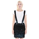 Blue Glowing Star Particle Random Motion Graphic Space Black Braces Suspender Skirt View1