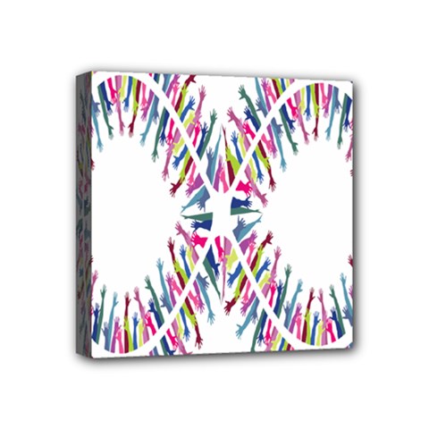Free Symbol Hands Mini Canvas 4  X 4  by Mariart