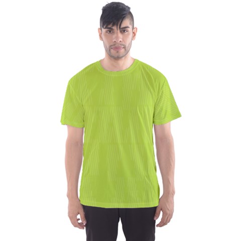 Line Green Men s Sports Mesh Tee by Mariart