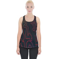 Neon Number Piece Up Tank Top by Mariart