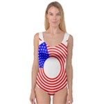 Stars Stripes Circle Red Blue Princess Tank Leotard 