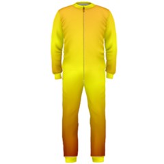 Gradient Orange Heat Onepiece Jumpsuit (men)  by Nexatart