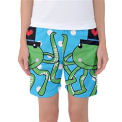 Octopus Sea Animal Ocean Marine Women s Basketball Shorts