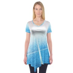 Court Sport Blue Red White Short Sleeve Tunic 