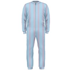 Bleu Pink Line Vertical Onepiece Jumpsuit (men)  by Mariart