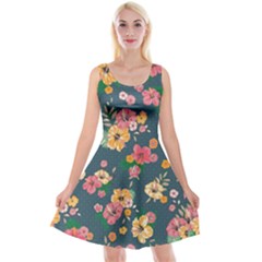 Aloha Hawaii Flower Floral Sexy Reversible Velvet Sleeveless Dress by Mariart