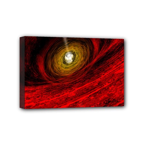 Black Red Space Hole Mini Canvas 6  X 4  by Mariart