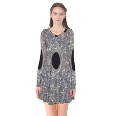 Black Hole Blue Space Galaxy Star Light Flare Dress by Mariart