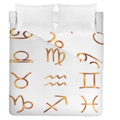 Signs Of The Zodiac Zodiac Aries Duvet Cover Double Side (queen Size) by Nexatart