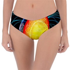 Cross Section Earth Field Lines Geomagnetic Hot Reversible Classic Bikini Bottoms by Mariart