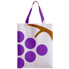 Fruit Grape Purple Zipper Classic Tote Bag by Mariart