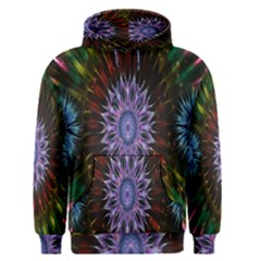 Flower Stigma Colorful Rainbow Animation Gold Space Men s Pullover Hoodie by Mariart