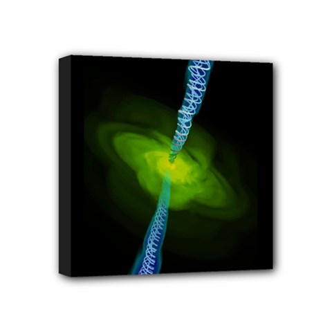 Gas Yellow Falling Into Black Hole Mini Canvas 4  X 4  by Mariart